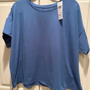 Eileen Fisher Blue Coast Short Sleeve Top
